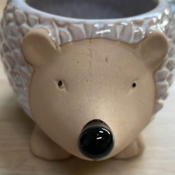 Hedgehog ceramic ~ Planter ~ Vase ~ used for candy or decoration NEW - Picture 4 of 9